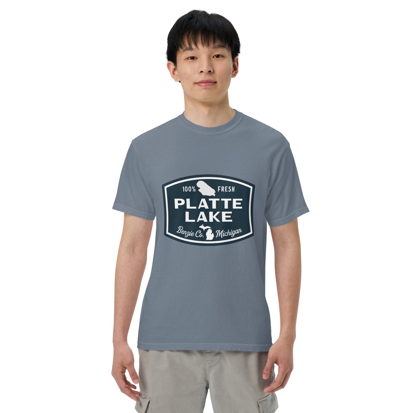 Platte Lake Badge logo - Unisex (Comfort Color) t-shirt