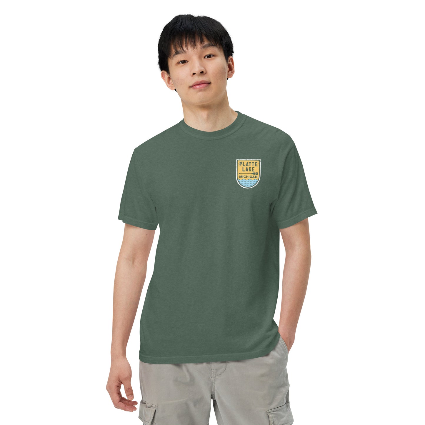 Platte Paddle (front & back) - Unisex (Comfort Color) t-shirt