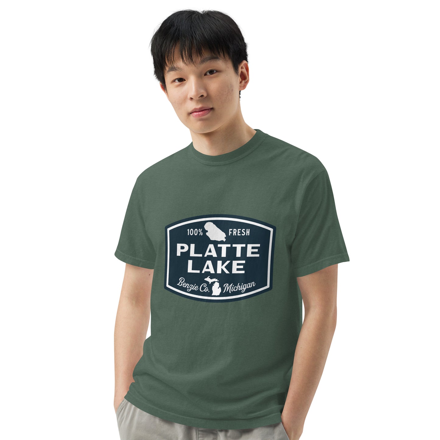 Platte Lake Badge logo - Unisex (Comfort Color) t-shirt