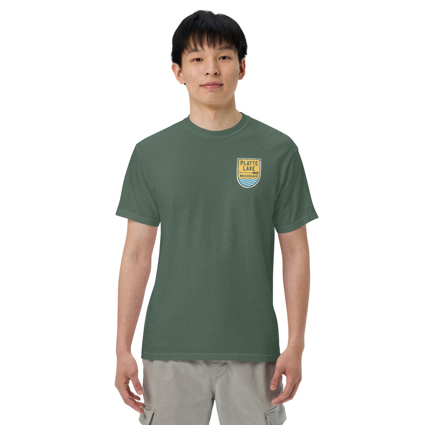 Platte Paddle (front & back) - Unisex (Comfort Color) t-shirt