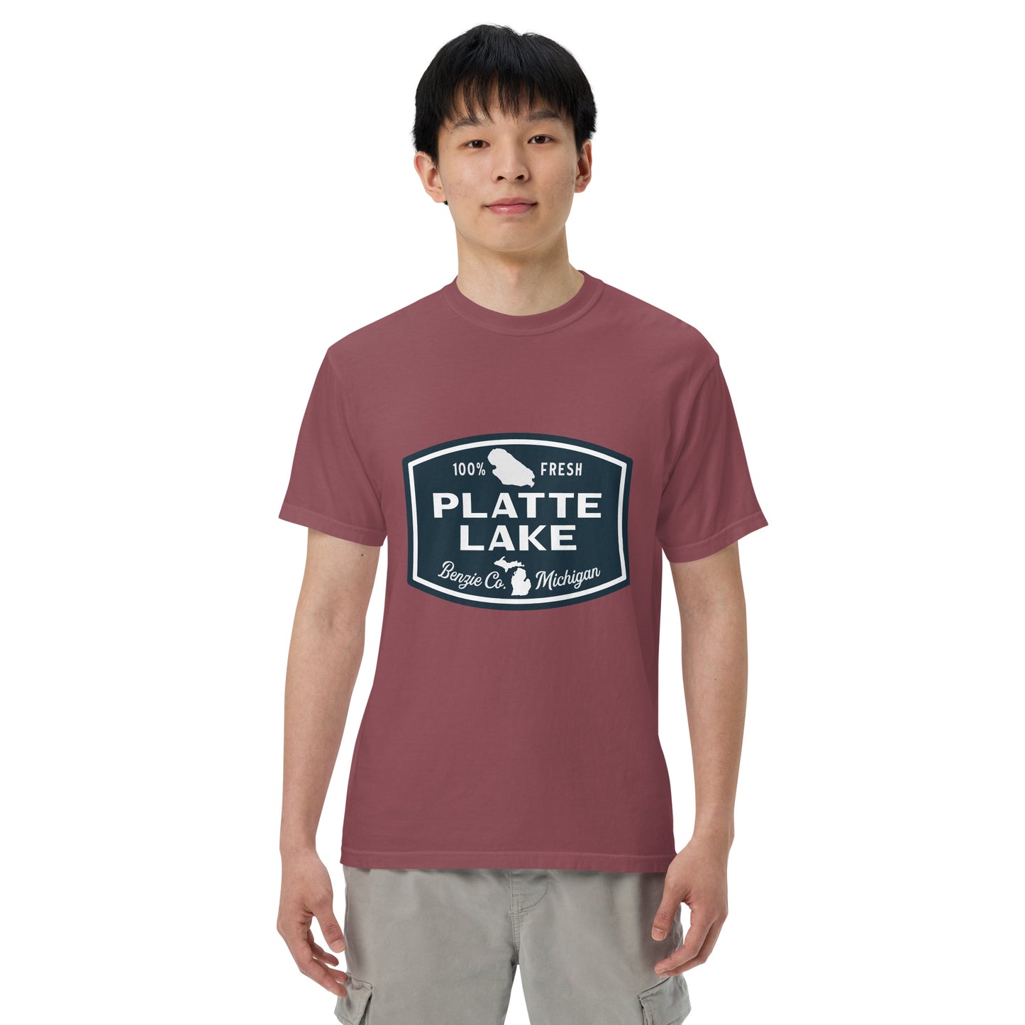 Platte Lake Badge logo - Unisex (Comfort Color) t-shirt