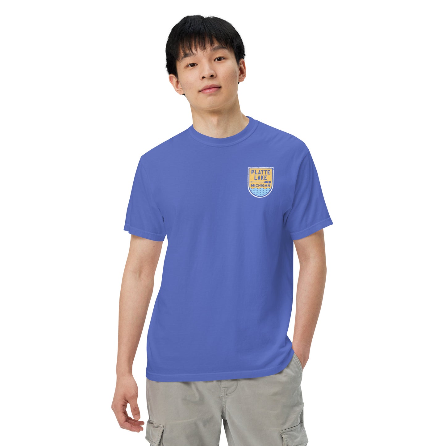 Platte Paddle (front & back) - Unisex (Comfort Color) t-shirt