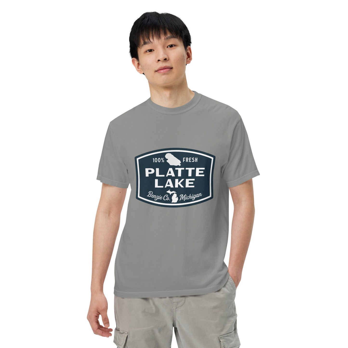 Platte Lake Badge logo - Unisex (Comfort Color) t-shirt