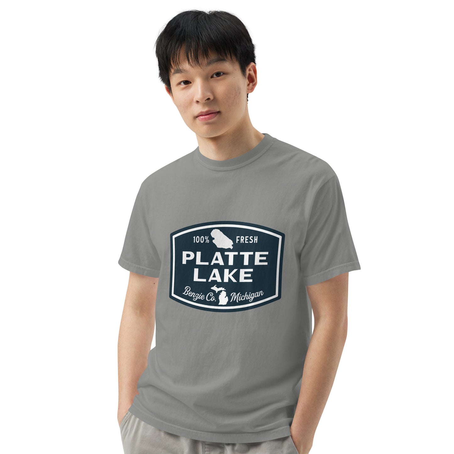 Platte Lake Badge logo - Unisex (Comfort Color) t-shirt