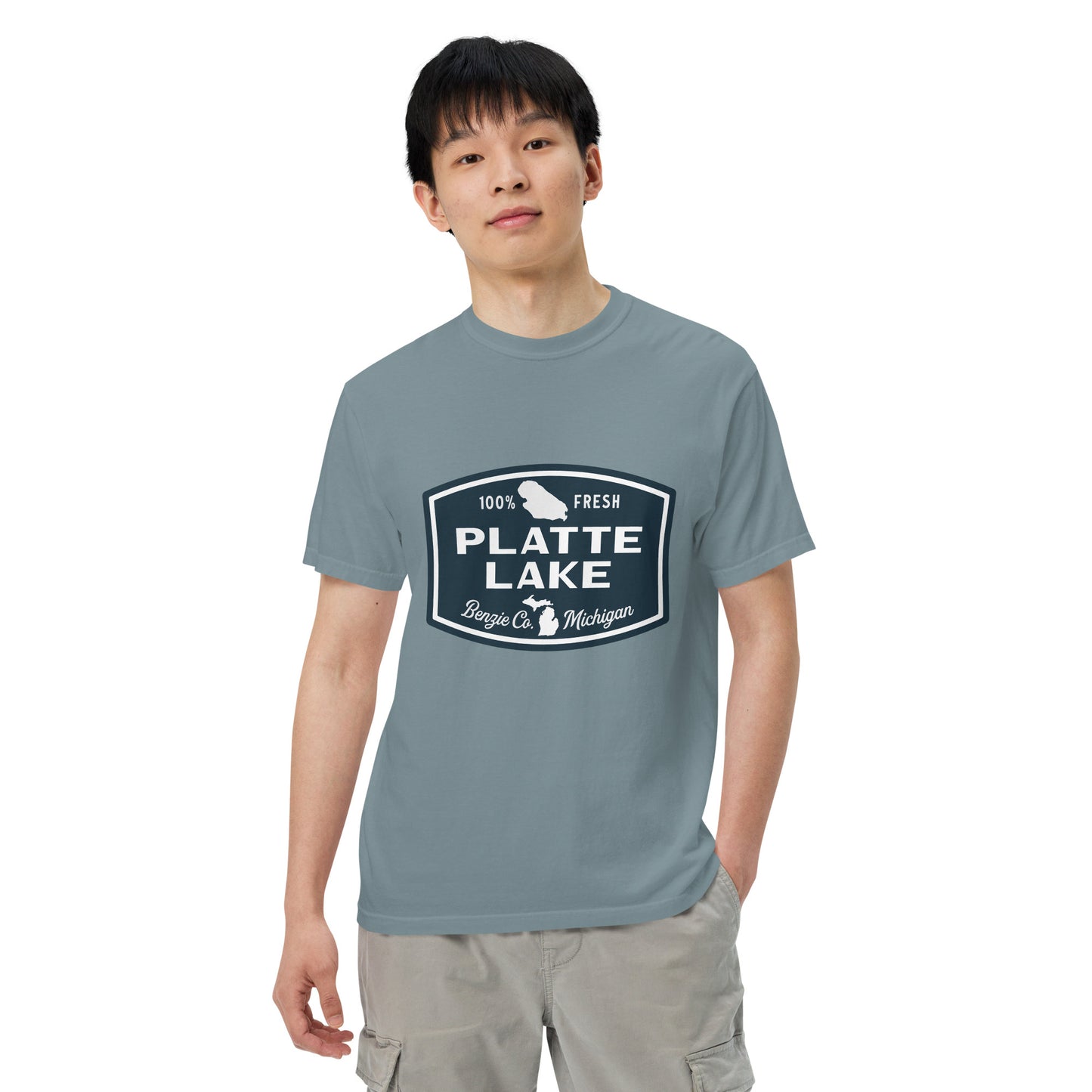 Platte Lake Badge logo - Unisex (Comfort Color) t-shirt