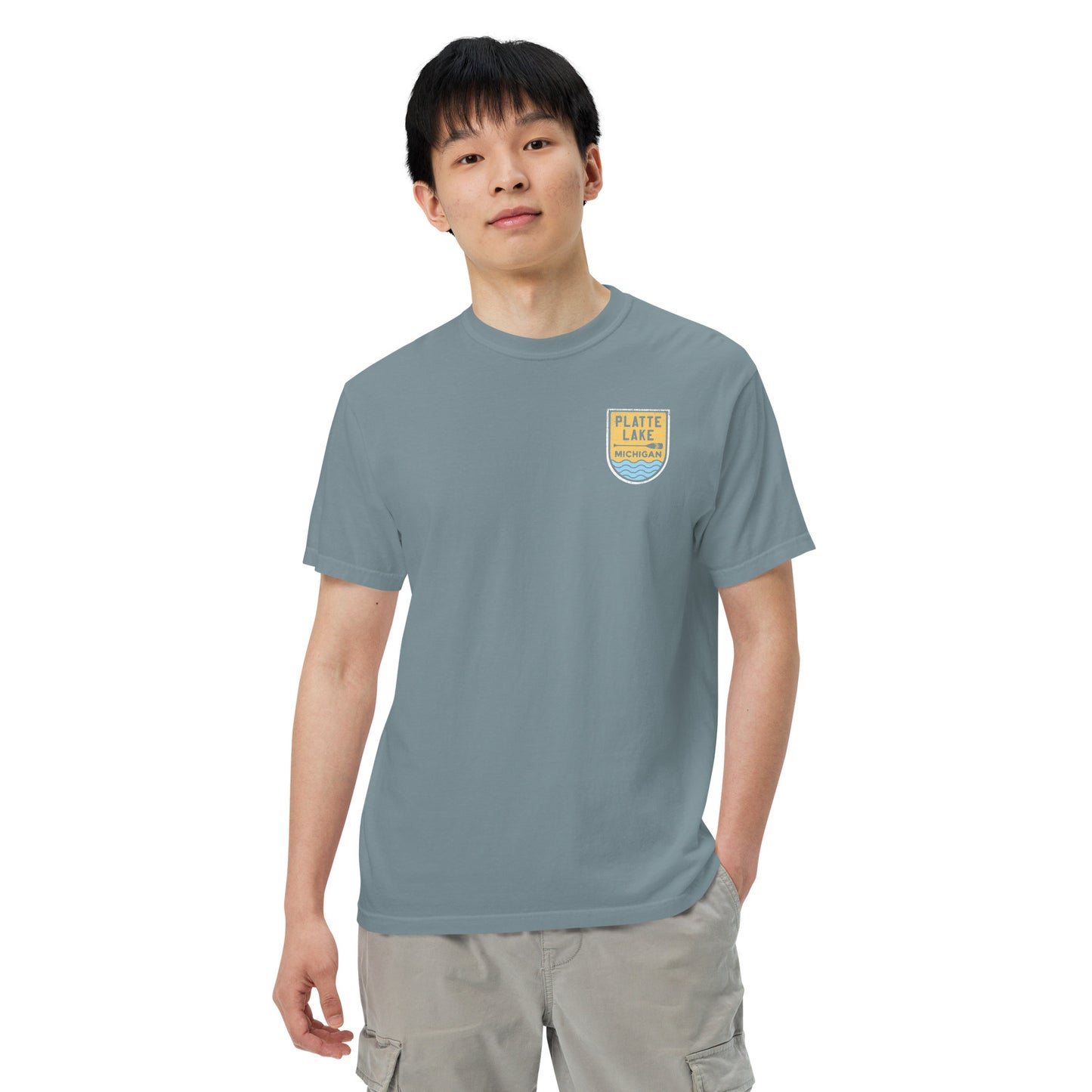 Platte Paddle (front & back) - Unisex (Comfort Color) t-shirt