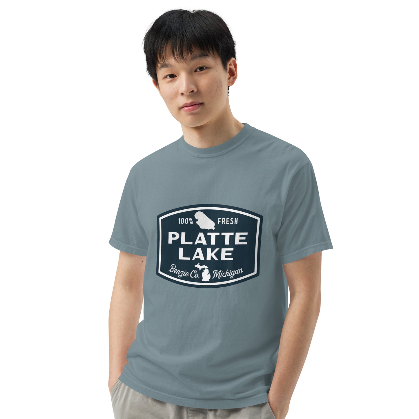 Platte Lake Badge logo - Unisex (Comfort Color) t-shirt