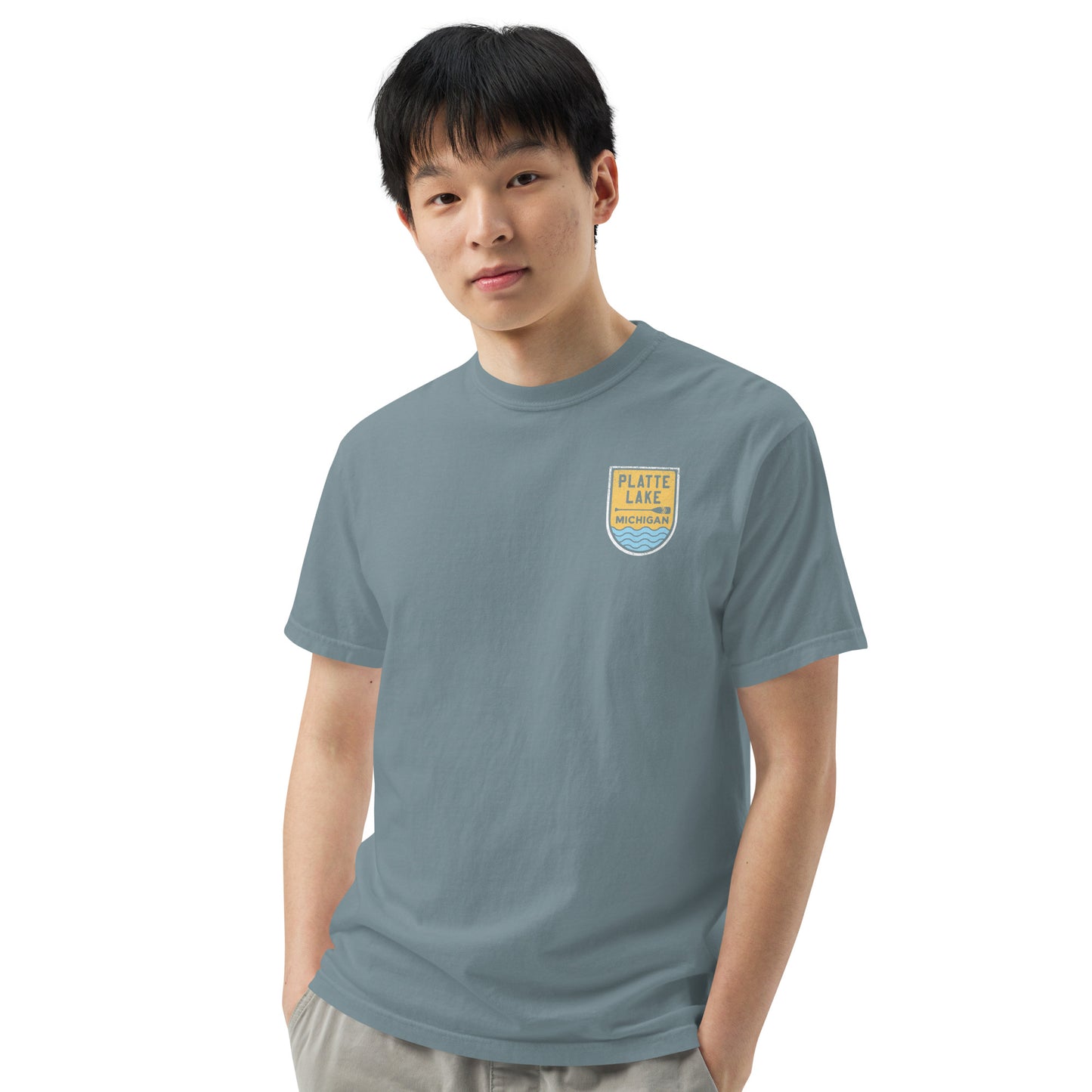 Platte Paddle (front & back) - Unisex (Comfort Color) t-shirt