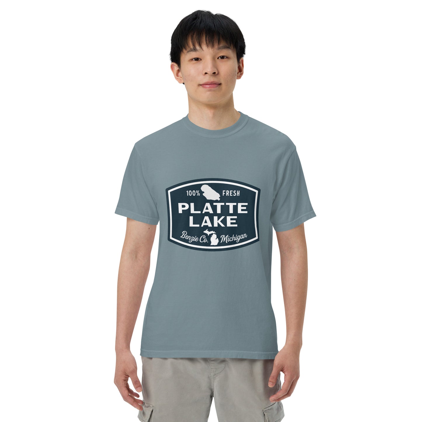 Platte Lake Badge logo - Unisex (Comfort Color) t-shirt