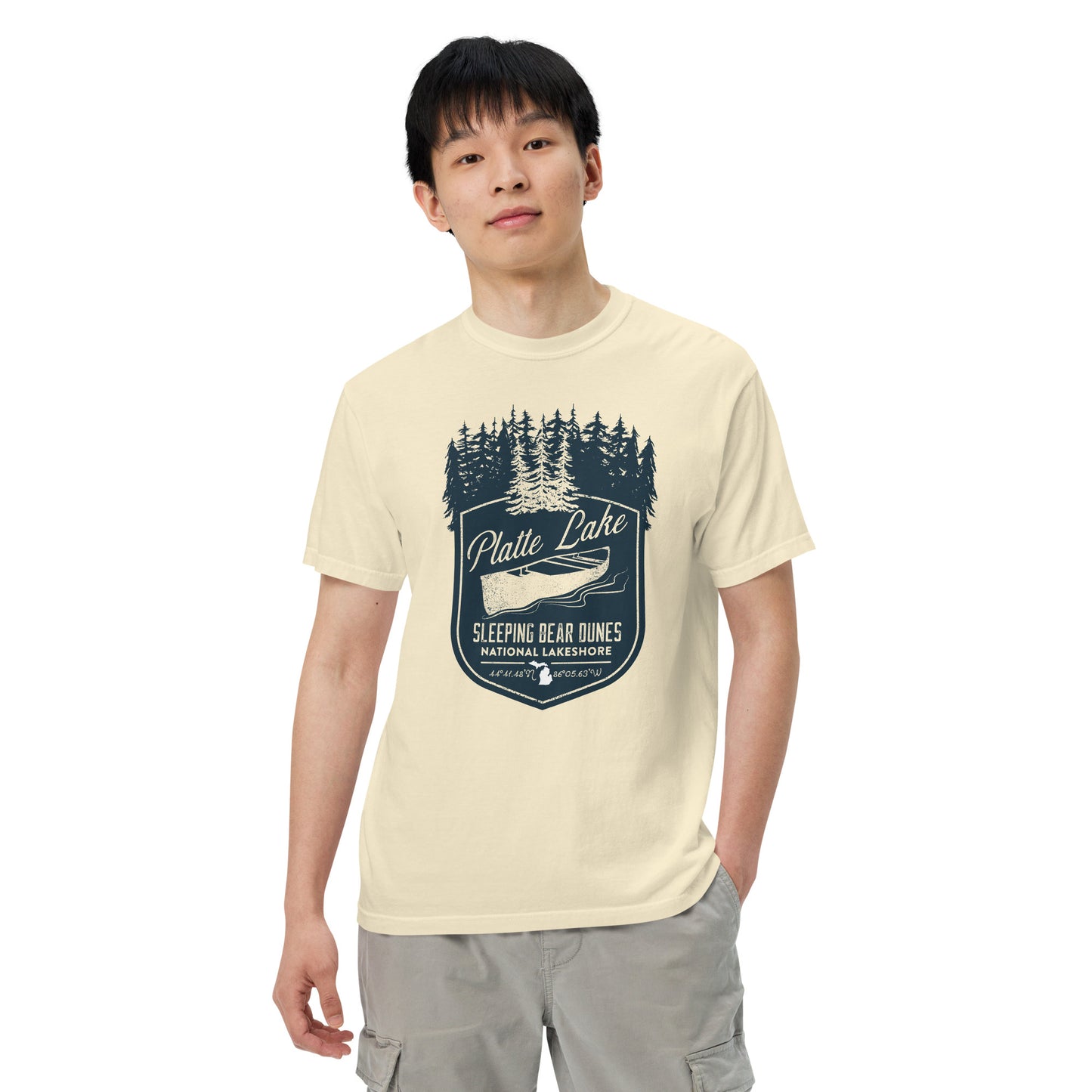 Platte canoe - Unisex (Comfort Color) garment-dyed t-shirt
