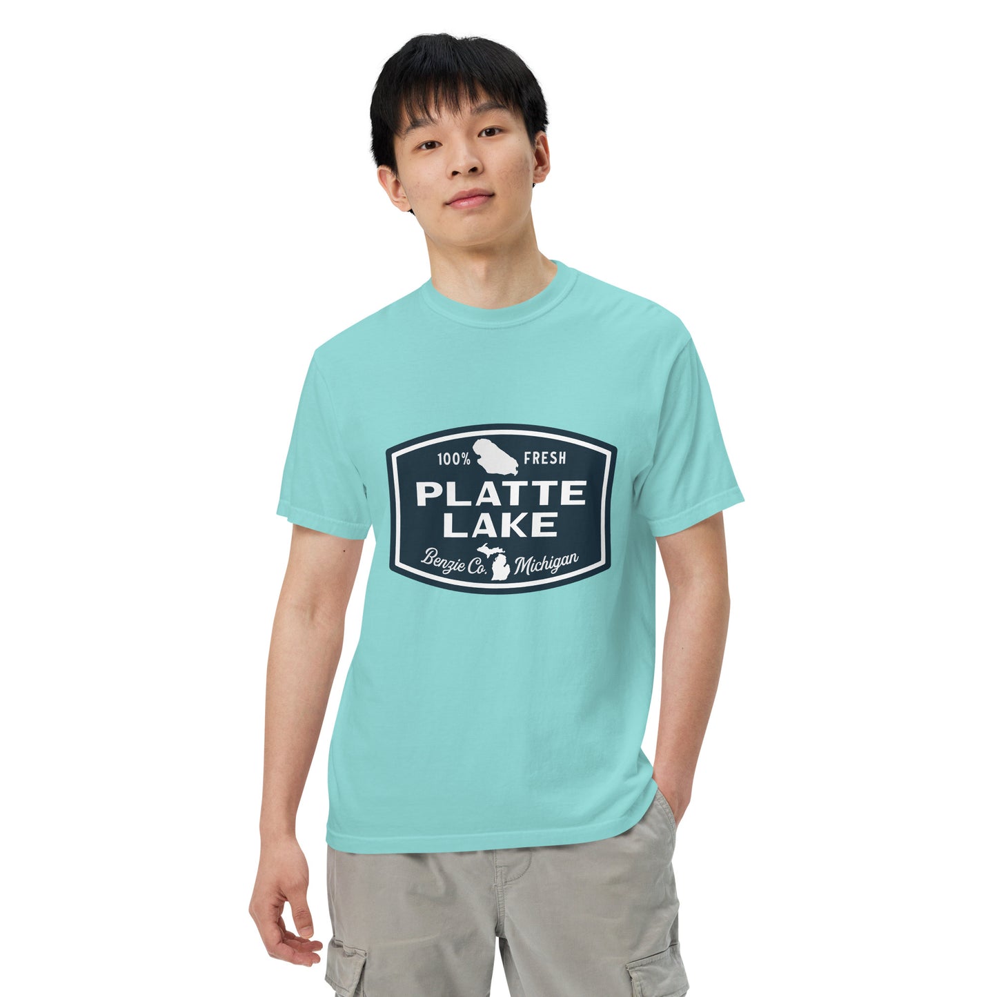 Platte Lake Badge logo - Unisex (Comfort Color) t-shirt