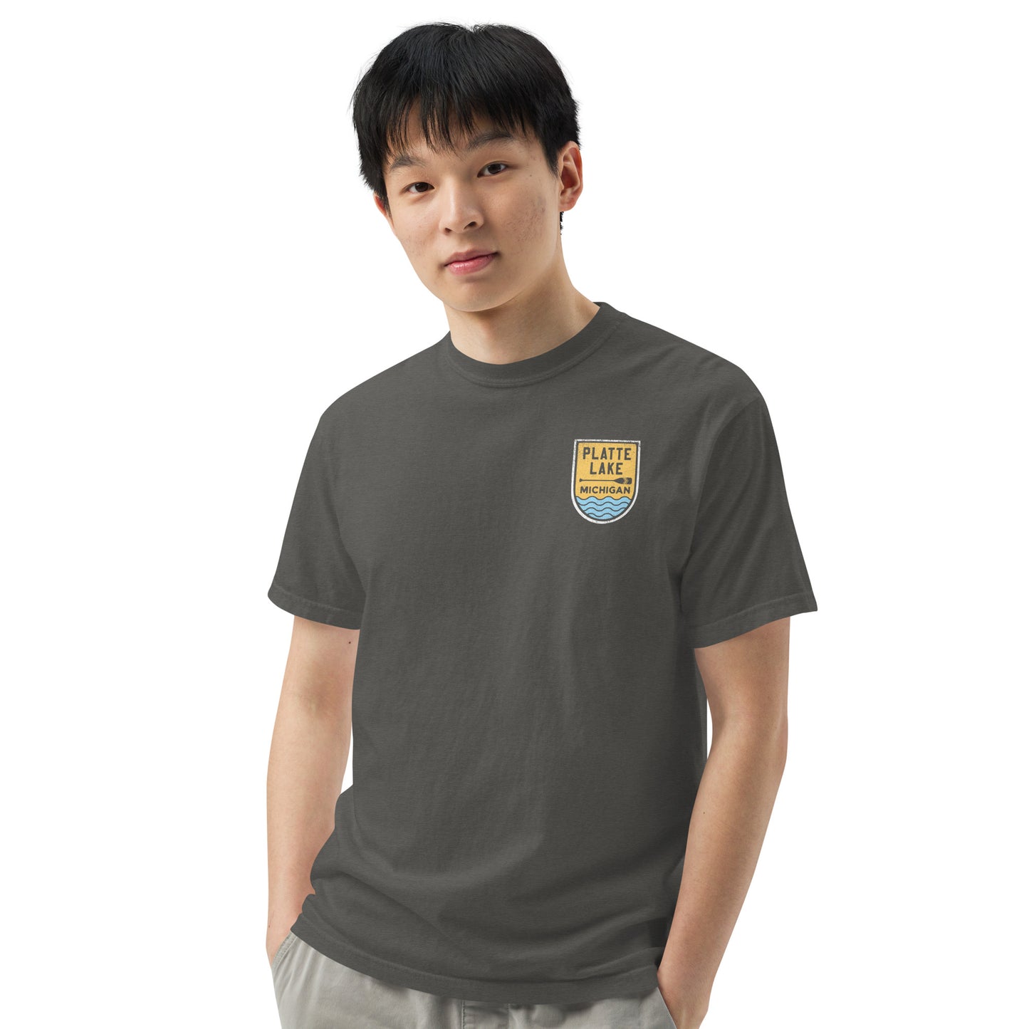 Platte Paddle (front & back) - Unisex (Comfort Color) t-shirt