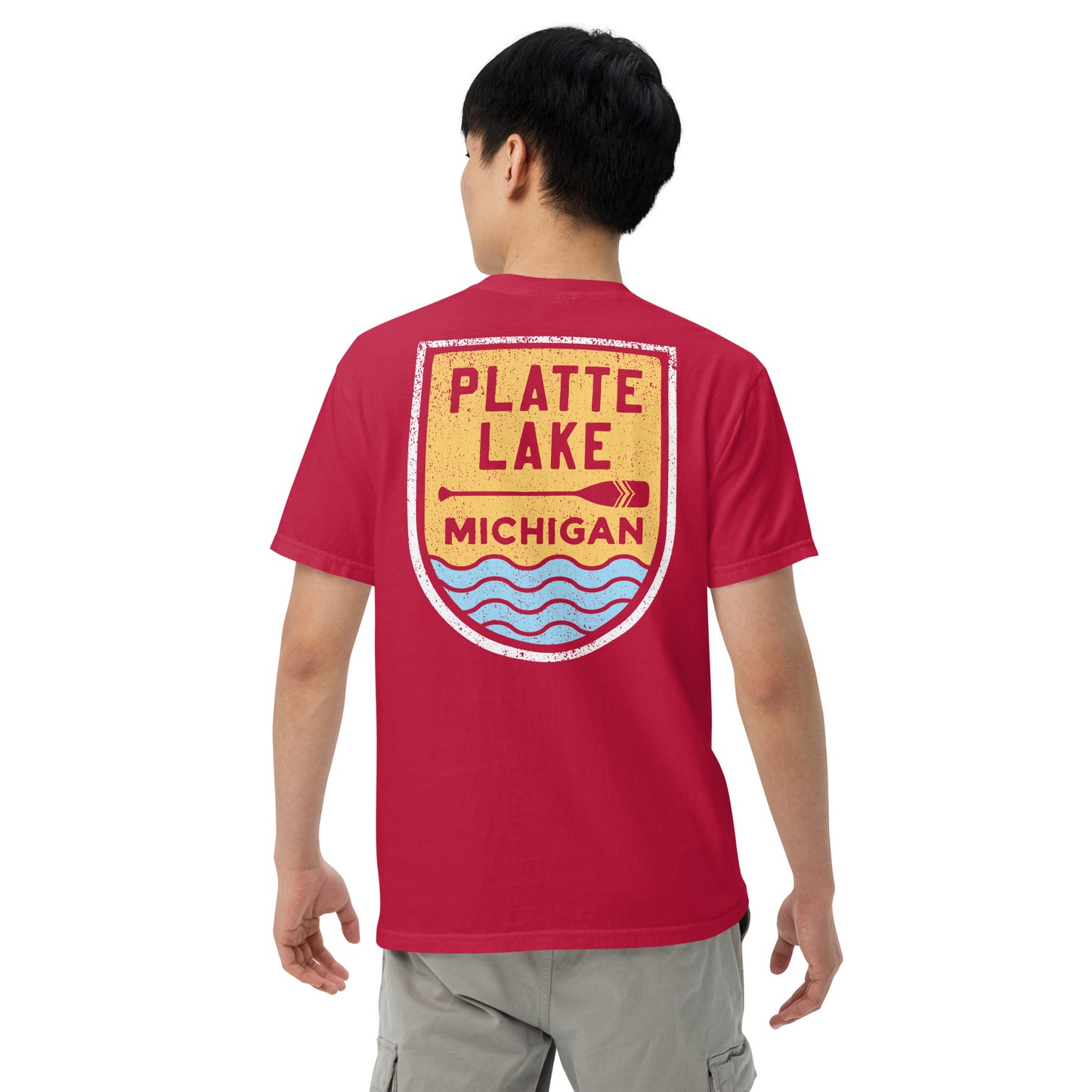 Platte Paddle (front & back) - Unisex (Comfort Color) t-shirt