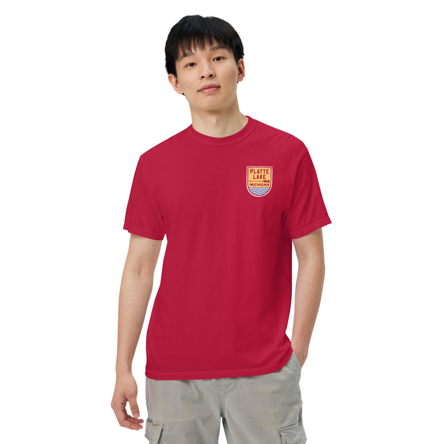 Platte Paddle (front & back) - Unisex (Comfort Color) t-shirt