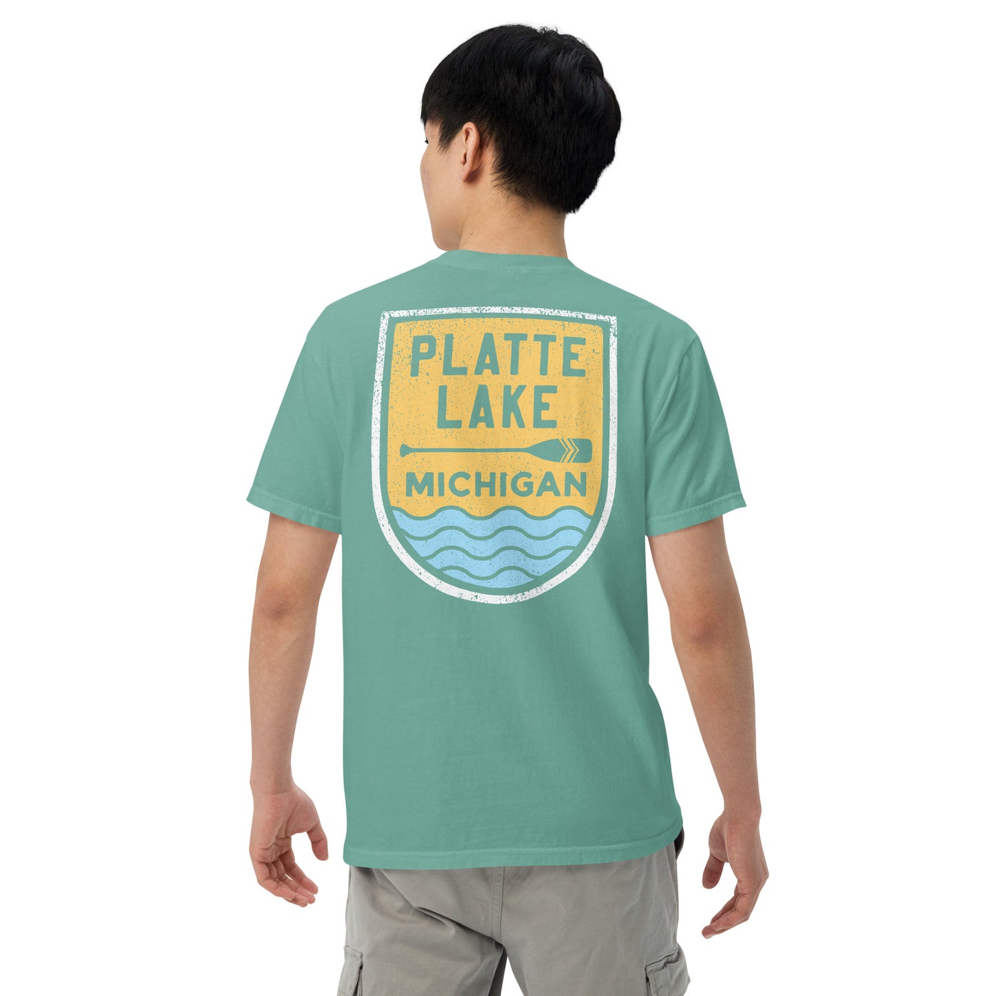 Platte Paddle (front & back) - Unisex (Comfort Color) t-shirt