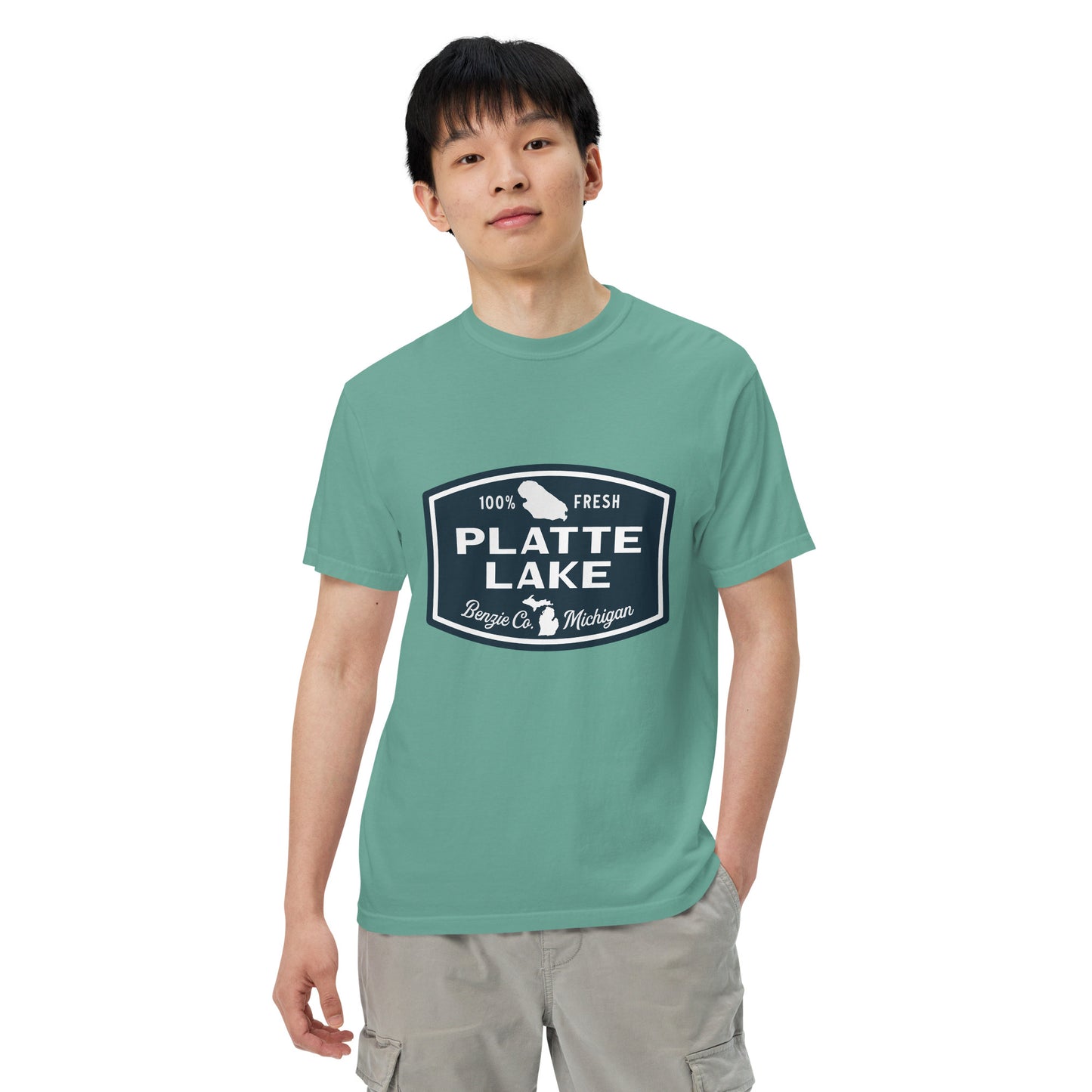 Platte Lake Badge logo - Unisex (Comfort Color) t-shirt