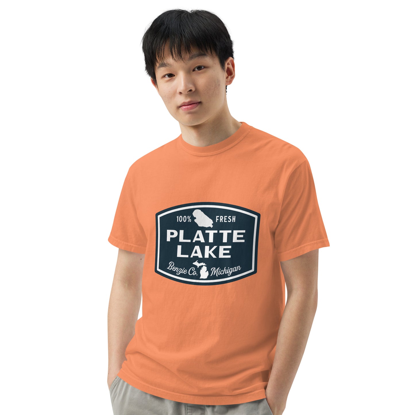 Platte Lake Badge logo - Unisex (Comfort Color) t-shirt