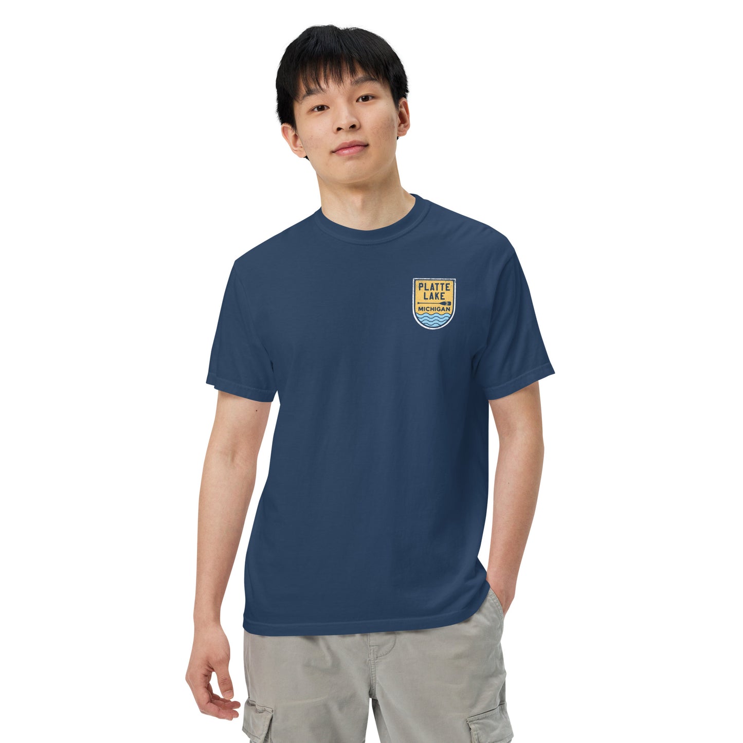 Platte Paddle (front & back) - Unisex (Comfort Color) t-shirt