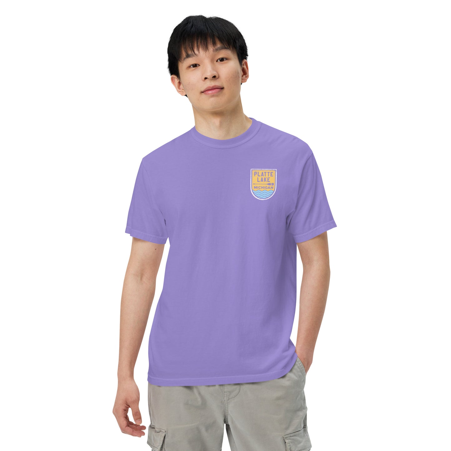 Platte Paddle (front & back) - Unisex (Comfort Color) t-shirt