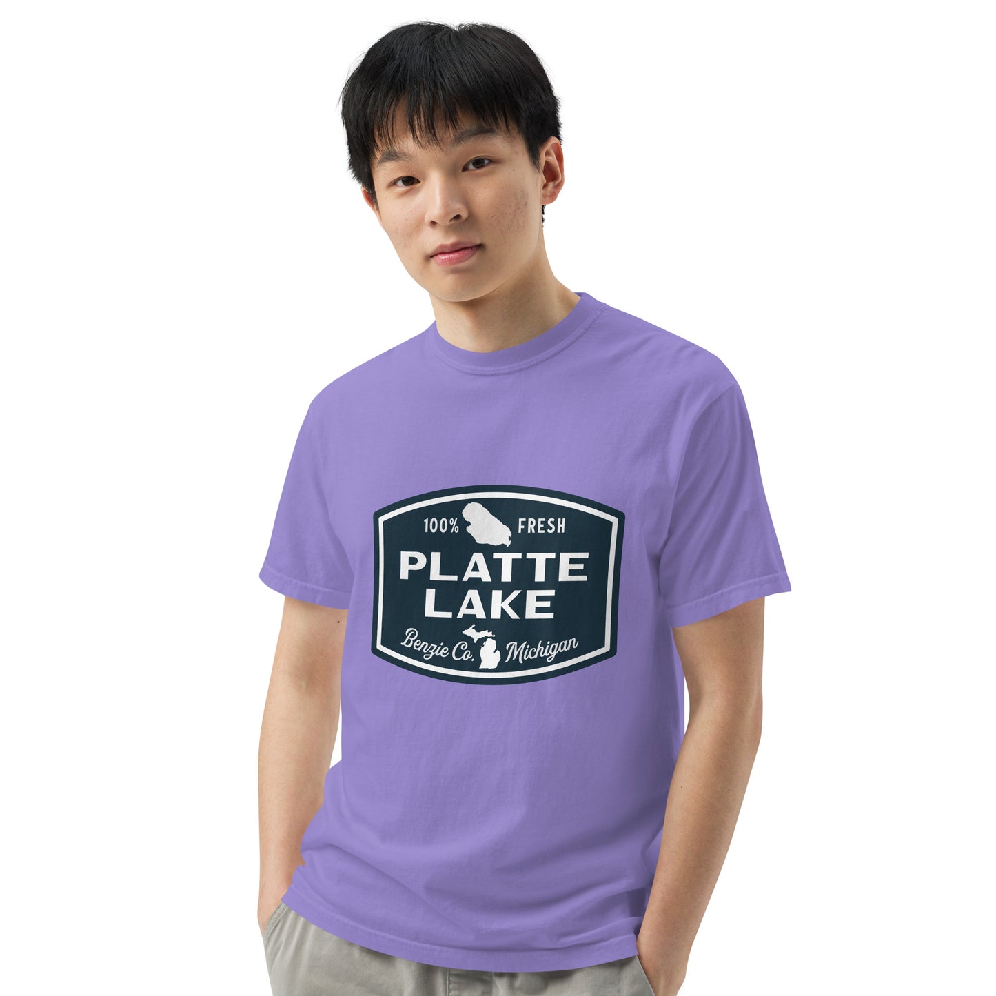 Platte Lake Badge logo - Unisex (Comfort Color) t-shirt