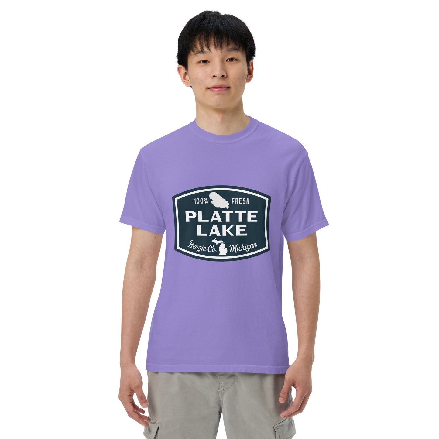 Platte Lake Badge logo - Unisex (Comfort Color) t-shirt