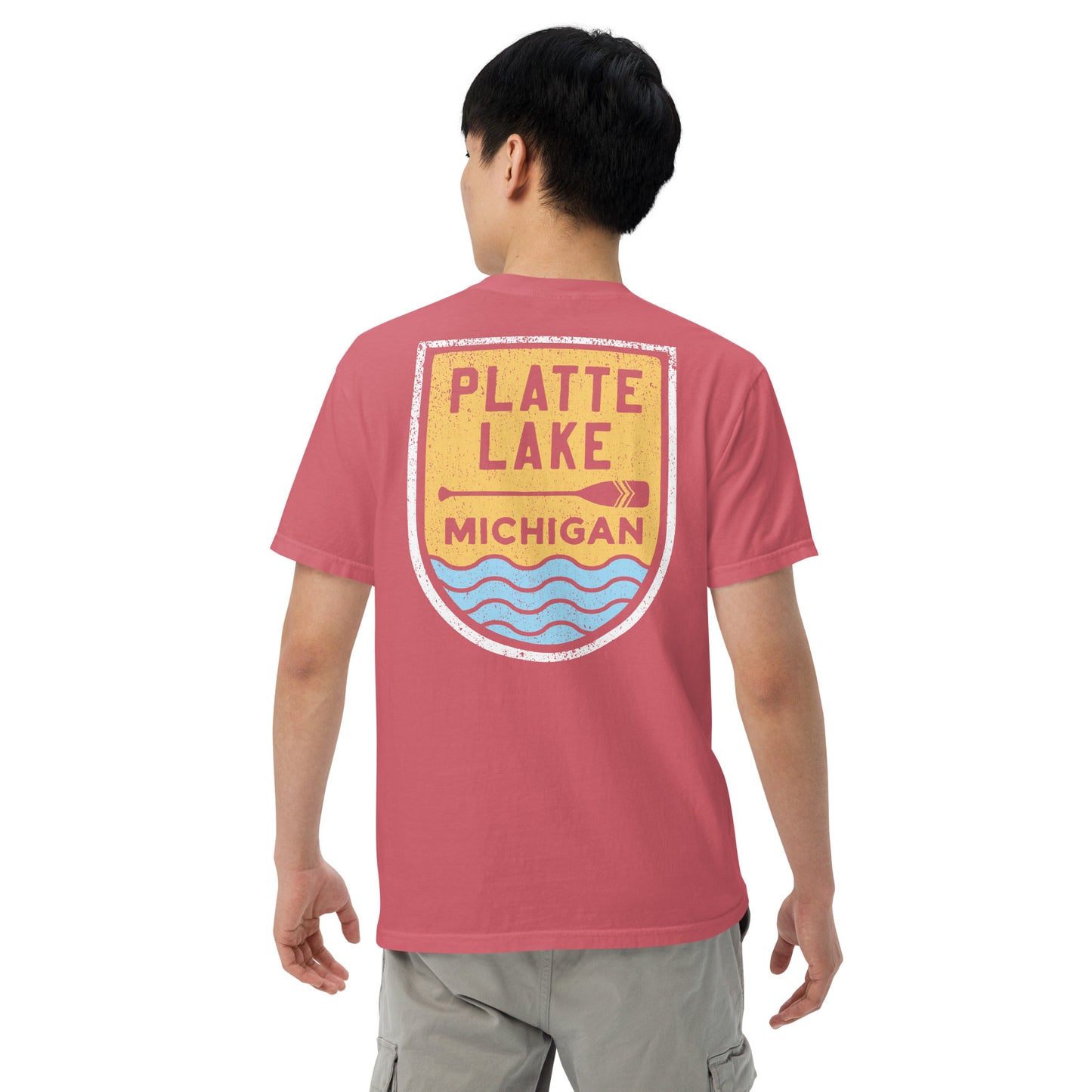 Platte Paddle (front & back) - Unisex (Comfort Color) t-shirt