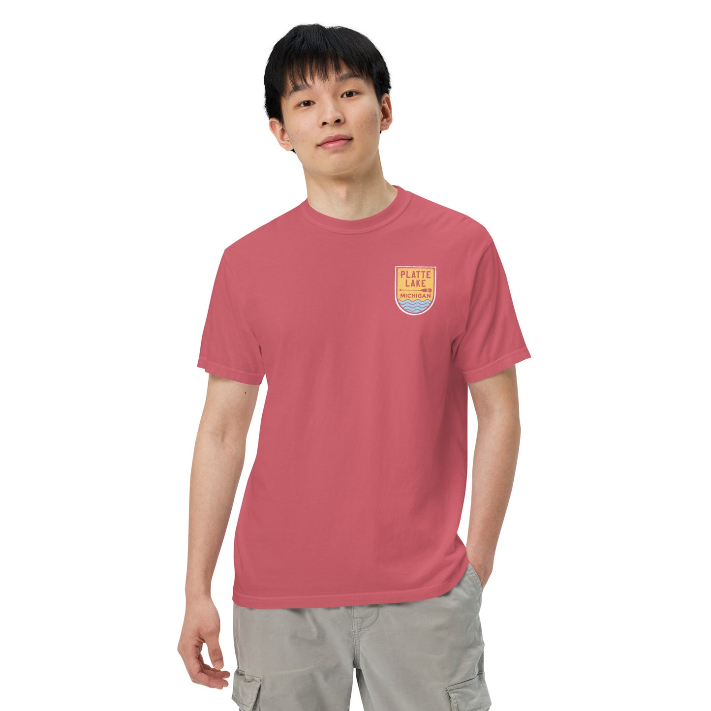 Platte Paddle (front & back) - Unisex (Comfort Color) t-shirt