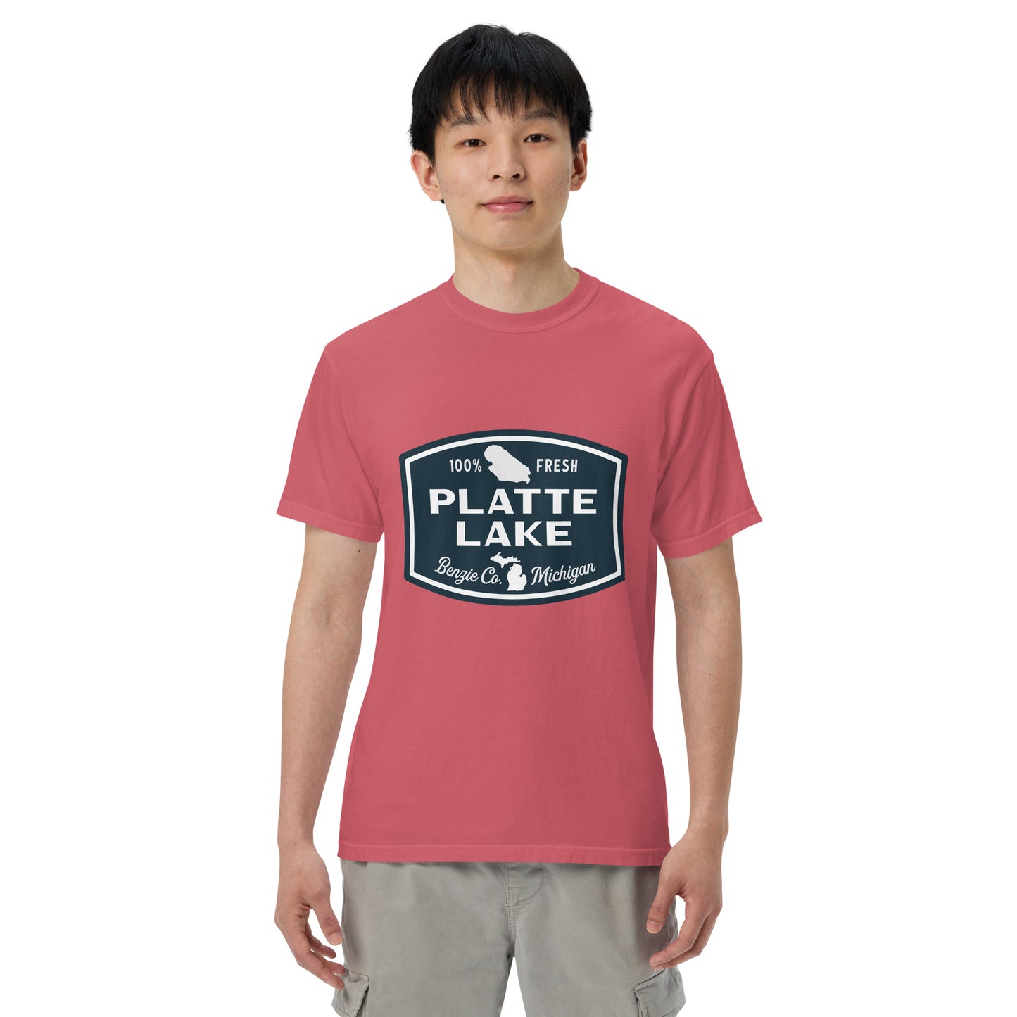Platte Lake Badge logo - Unisex (Comfort Color) t-shirt