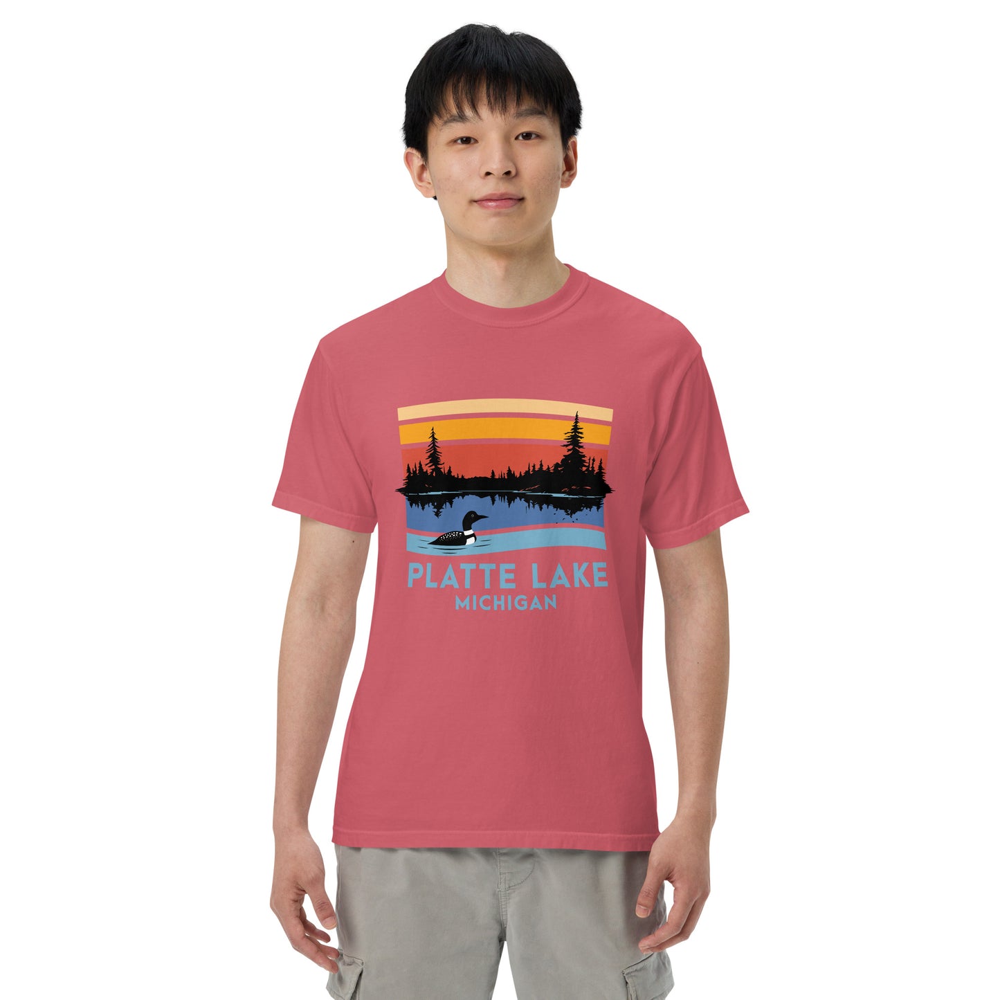 Platte Lake color short sleeve - Unisex (Comfort Color) t-shirt