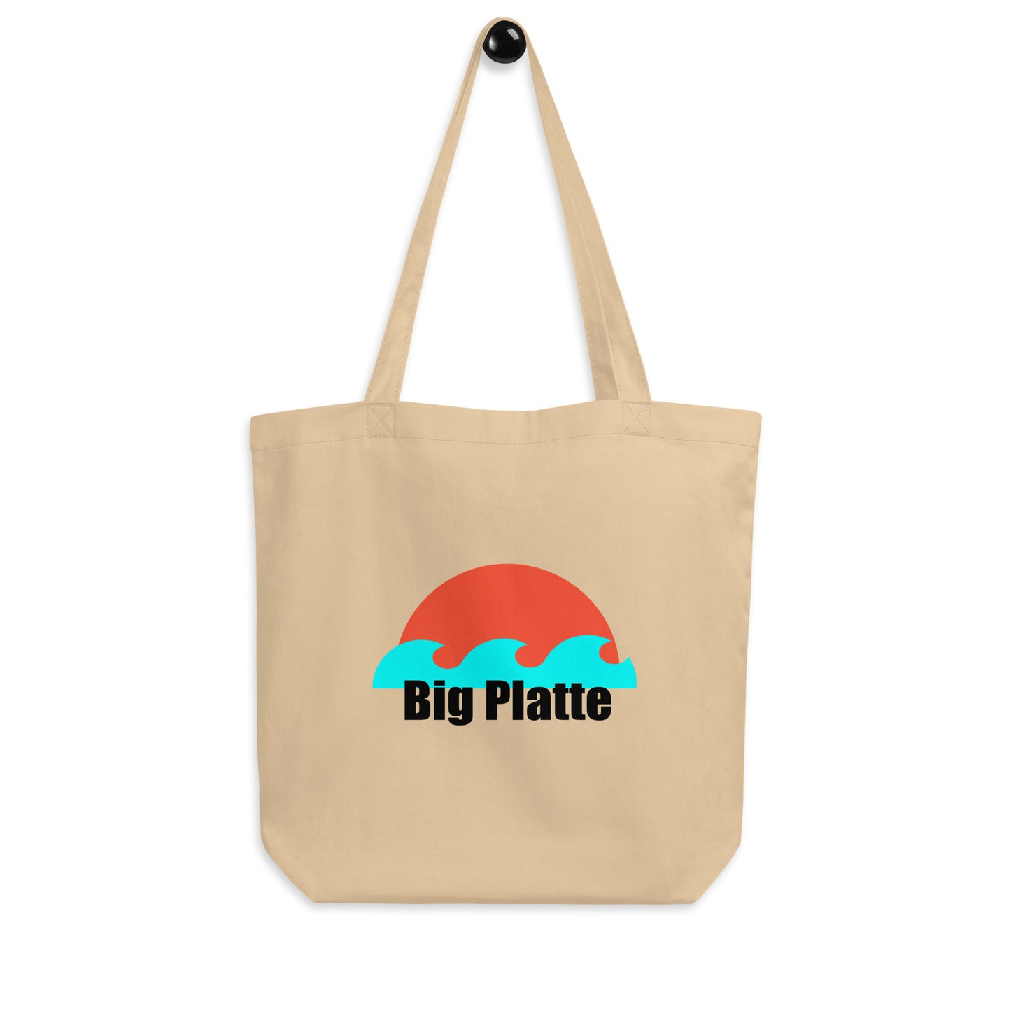 Eco Tote Bag - Big Platte Red Sun Blue Wave